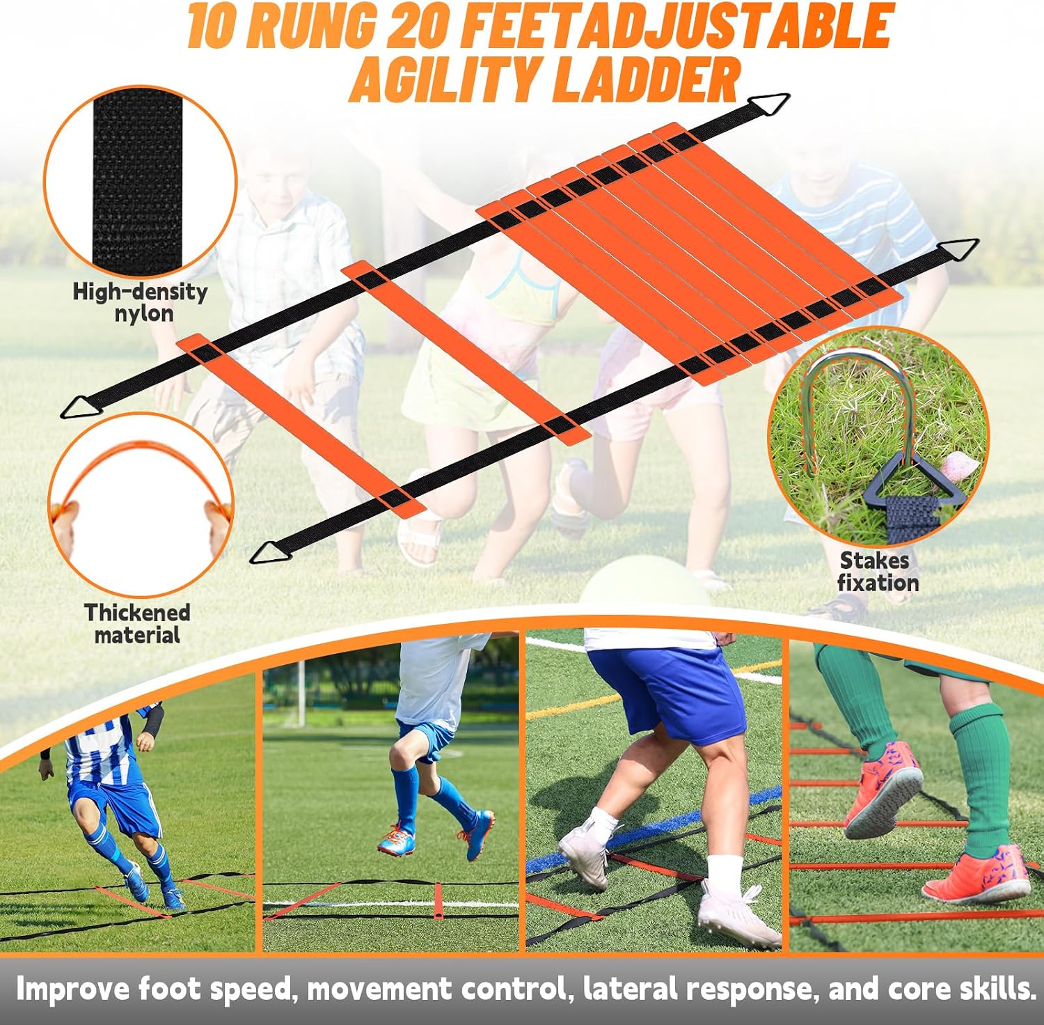 Bearwill Portable Soccer Goal Set - Hình 5