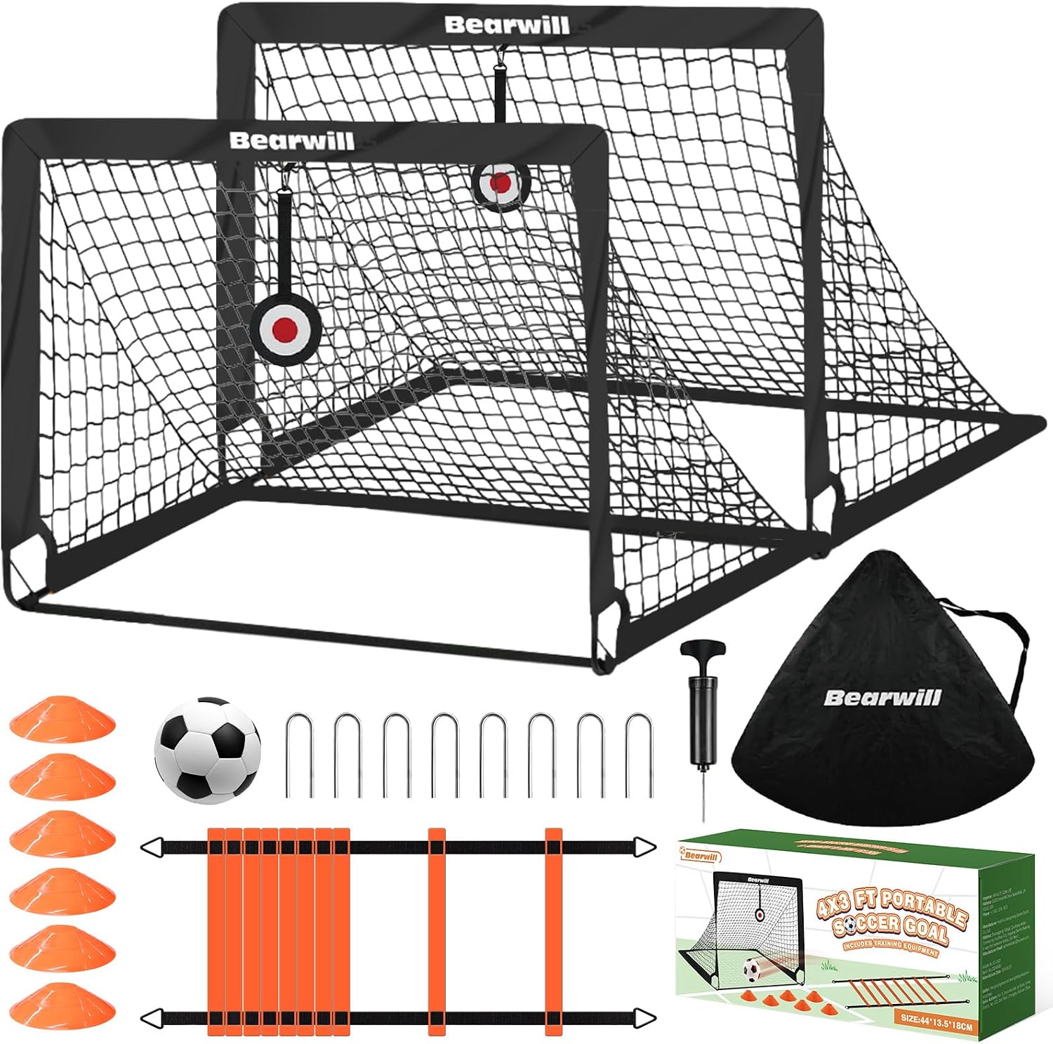 Bearwill Portable Soccer Goal Set