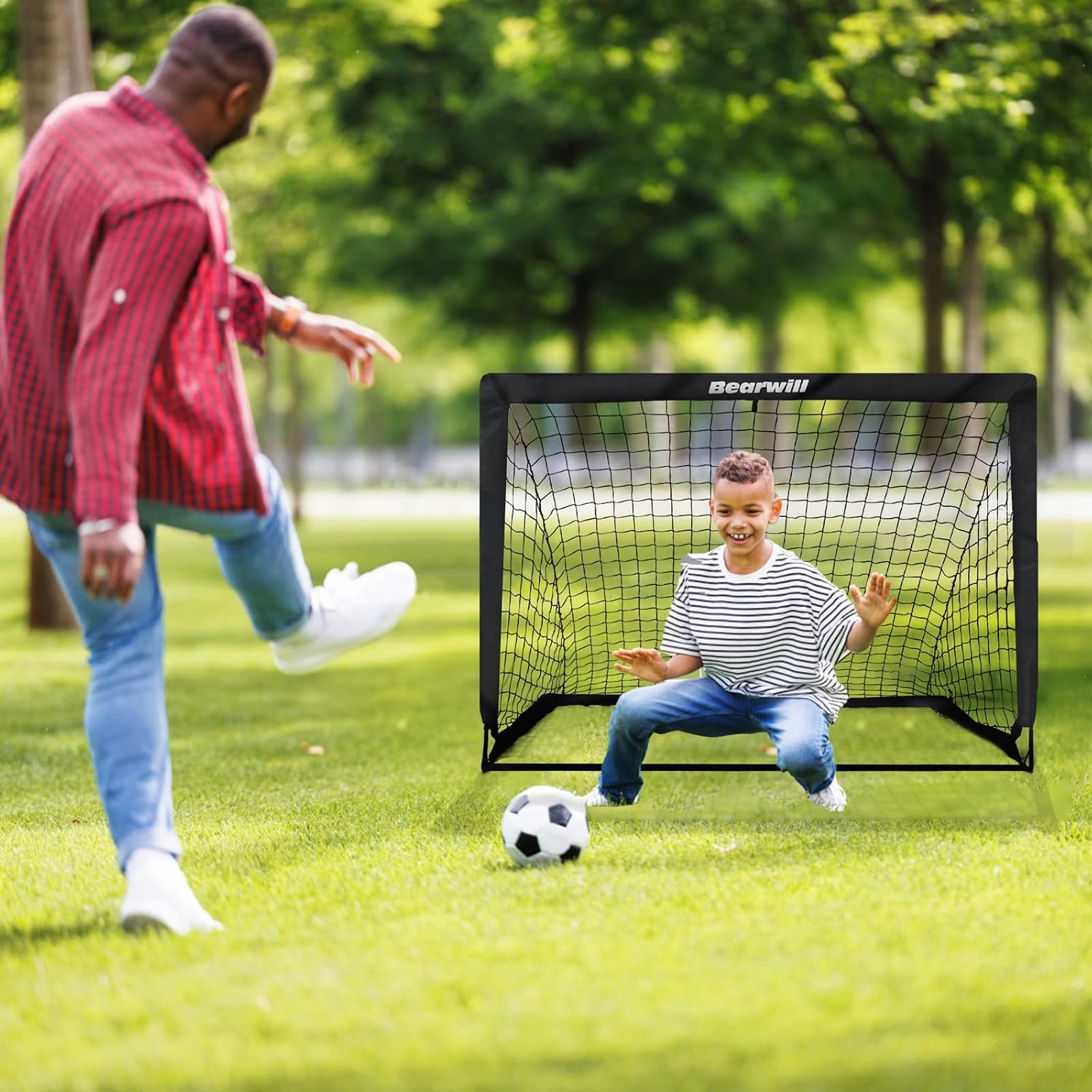 Bearwill Portable Soccer Goal Set - Hình 9