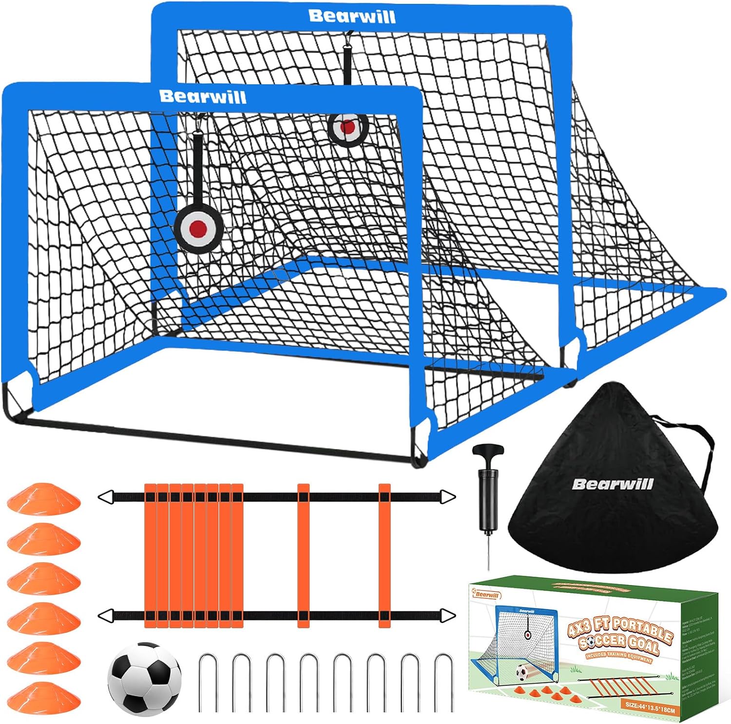 Bearwill Portable Soccer Goal Set - Hình 11