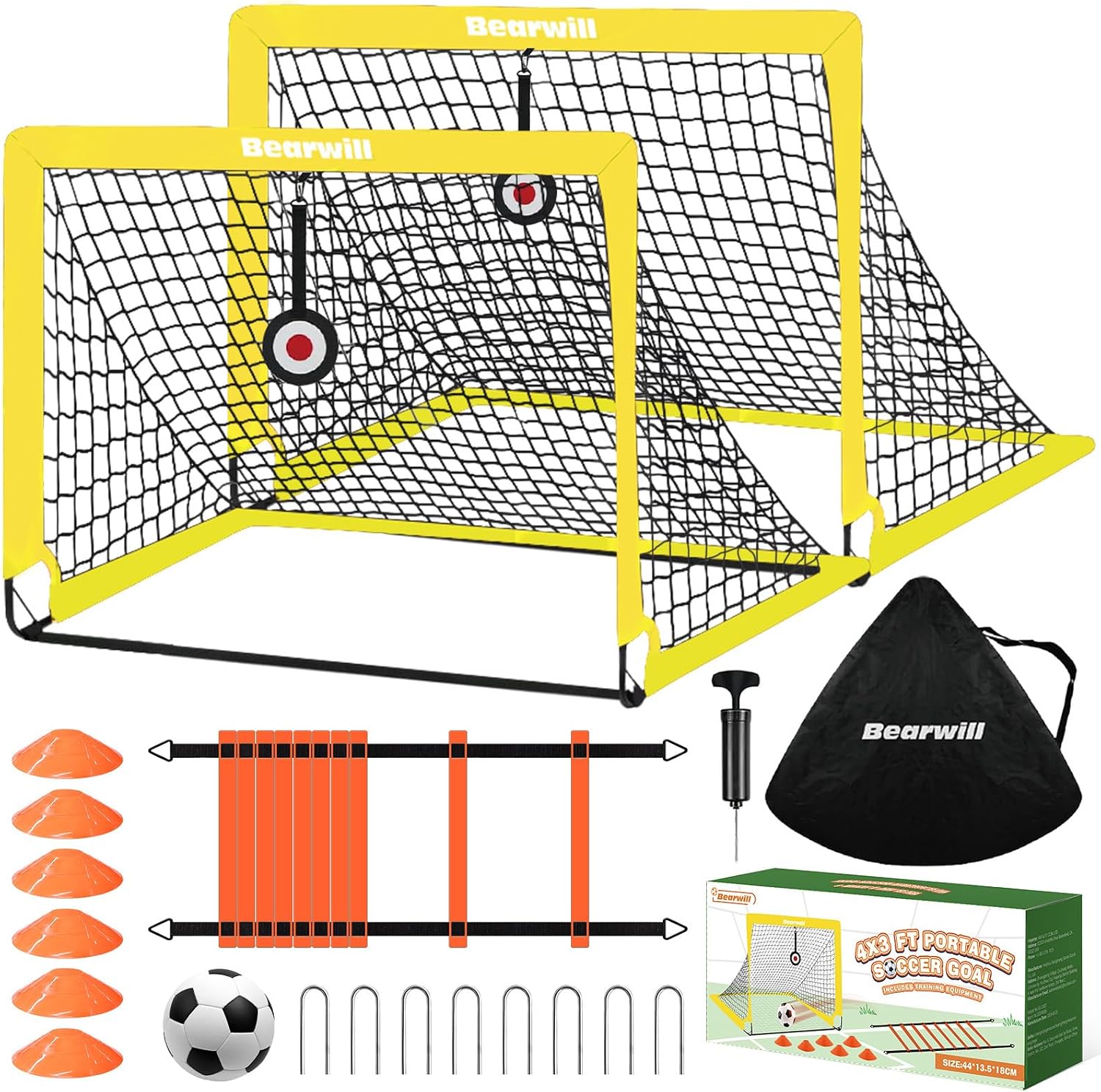 Bearwill Portable Soccer Goal Set - Hình 13