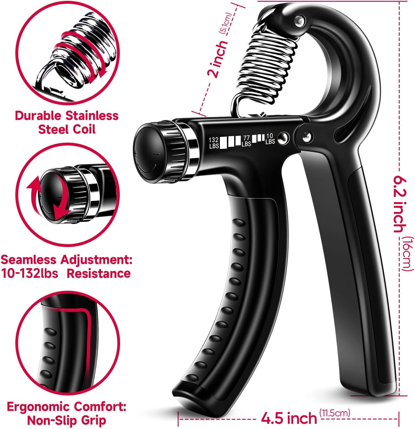 FITBEAST Hand Grip Strengthener Kit - Hình 2