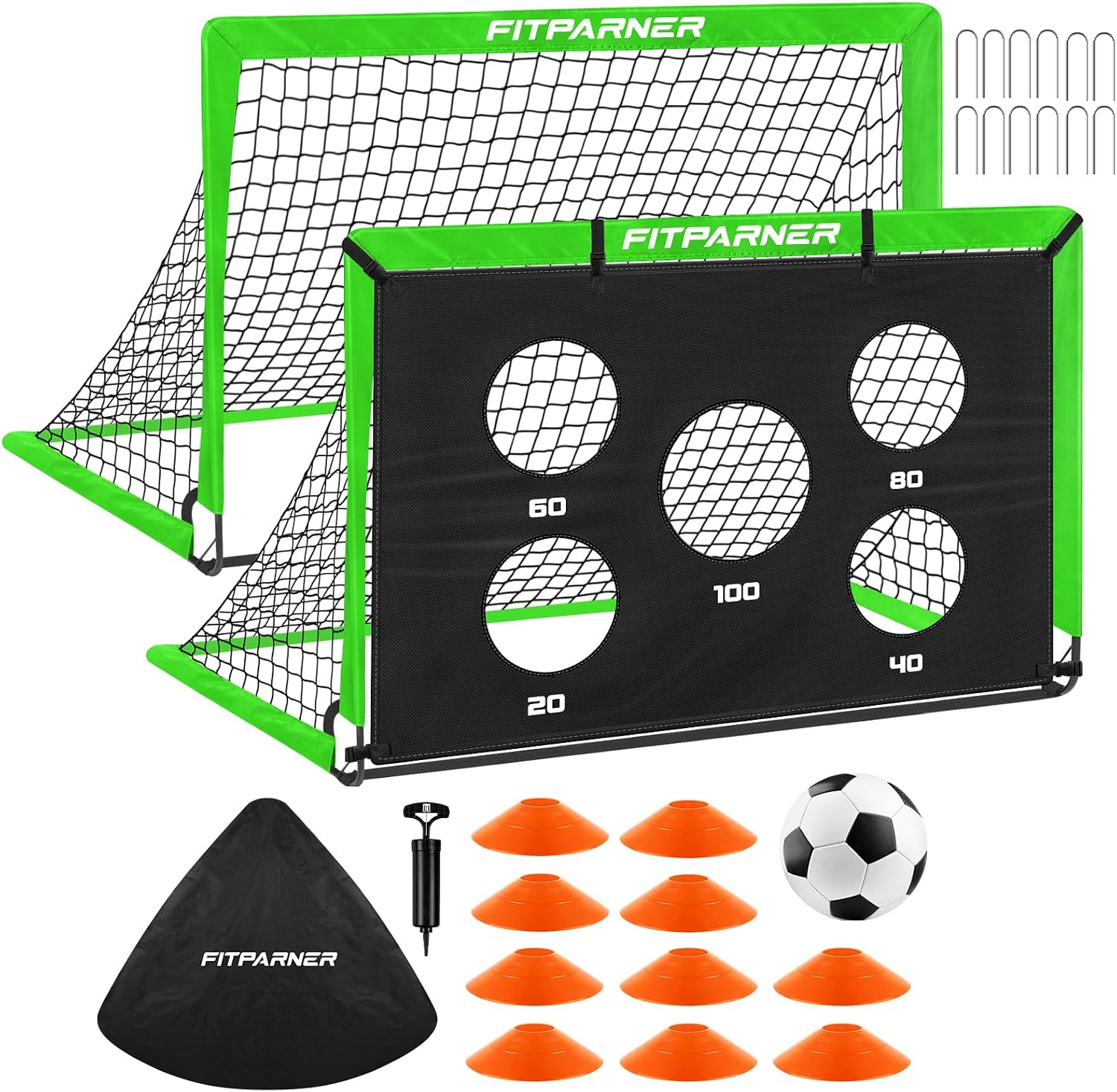 FITPARNER Portable Soccer Goal Set - Hình 13