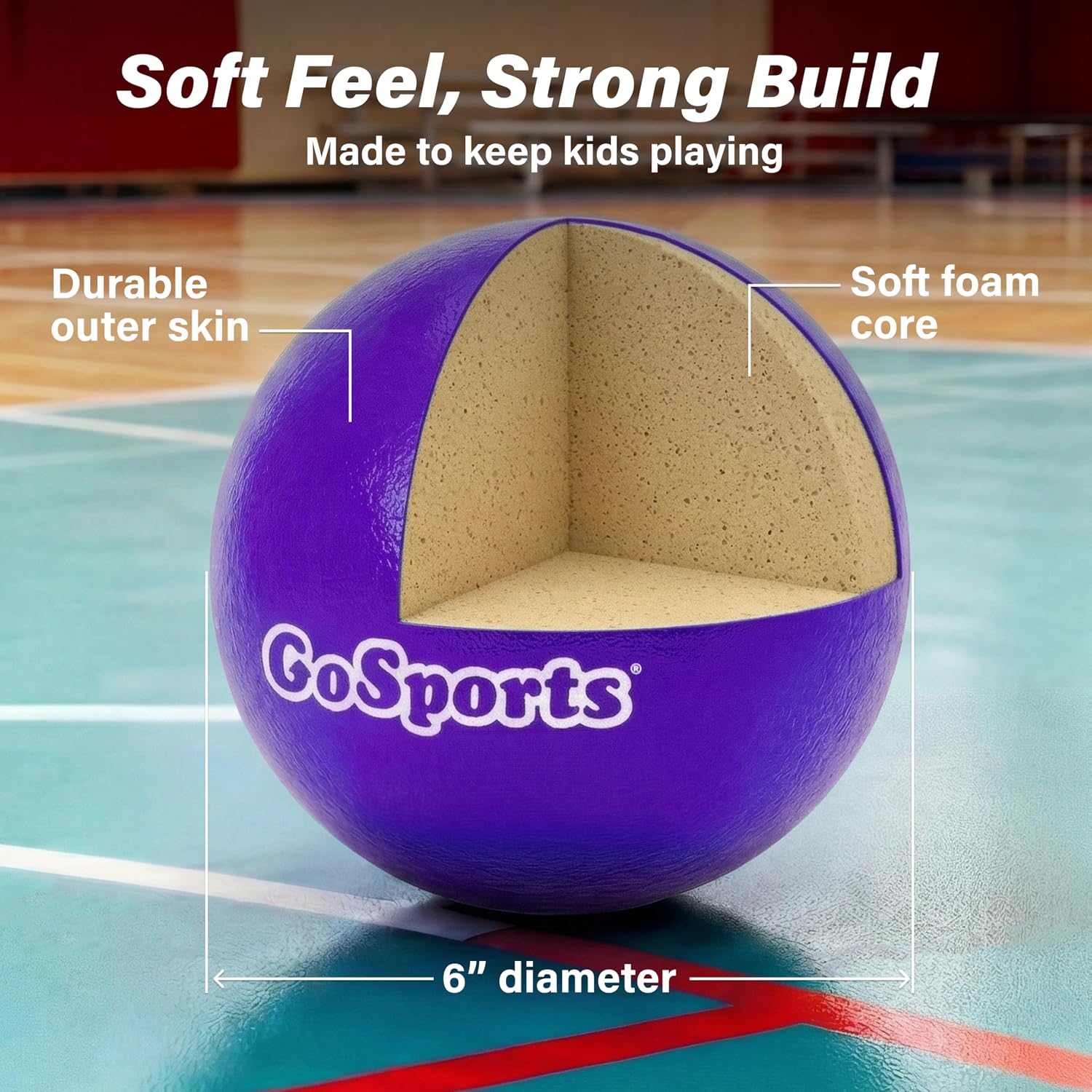 GoSports Soft Foam Dodgeball Set - Hình 3