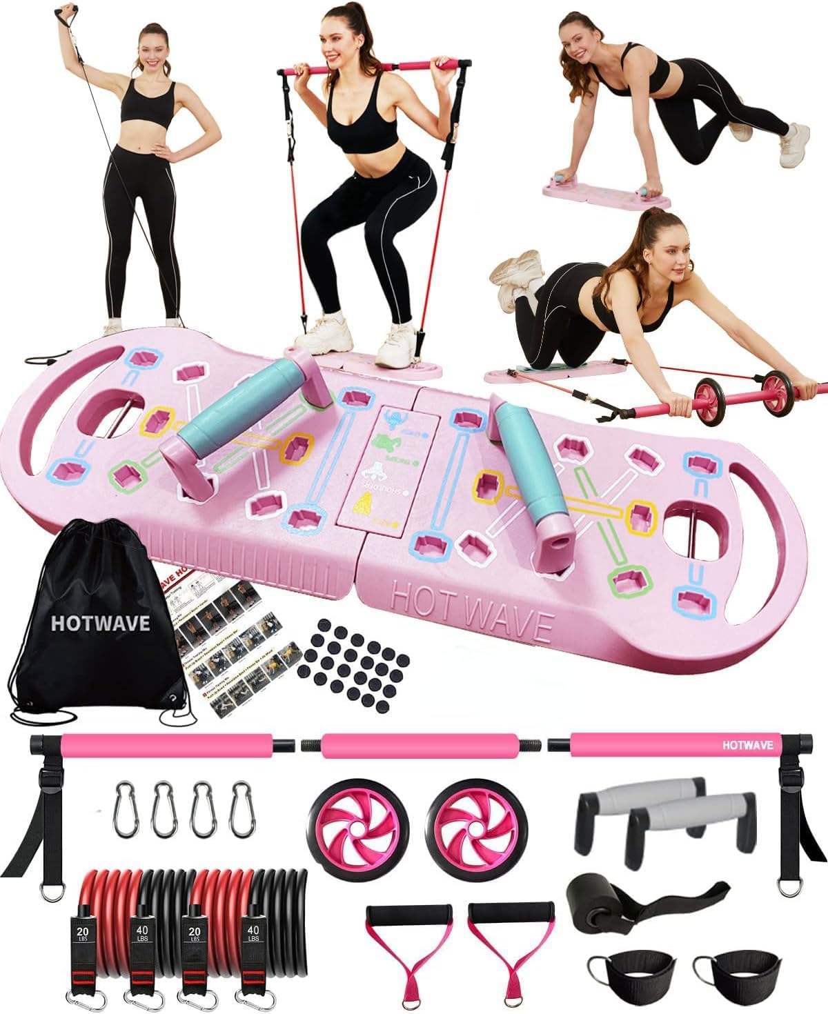 Hotwave Foldable Push-Up Board - Hình 10
