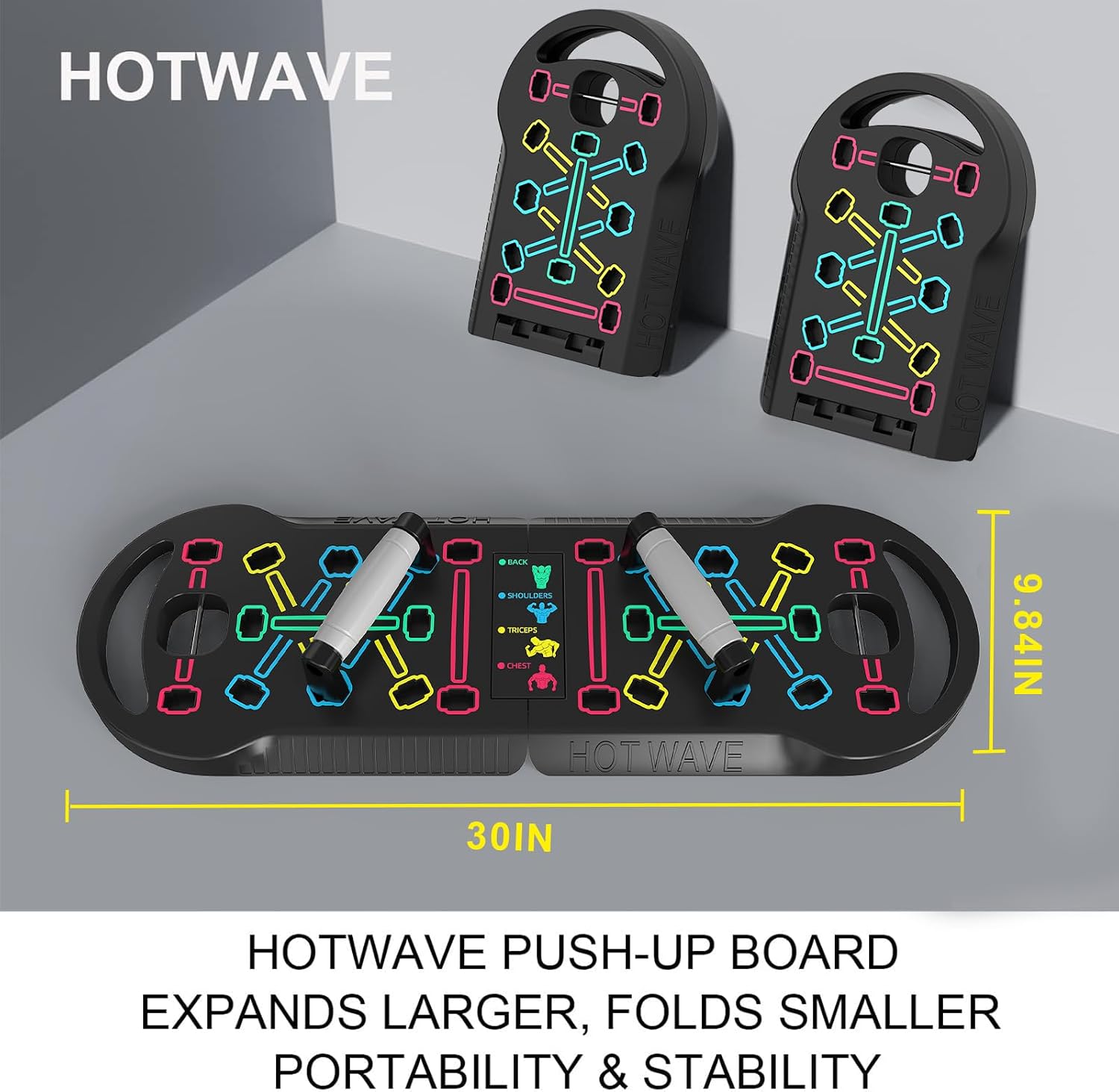 Hotwave Foldable Push-Up Board - Hình 7
