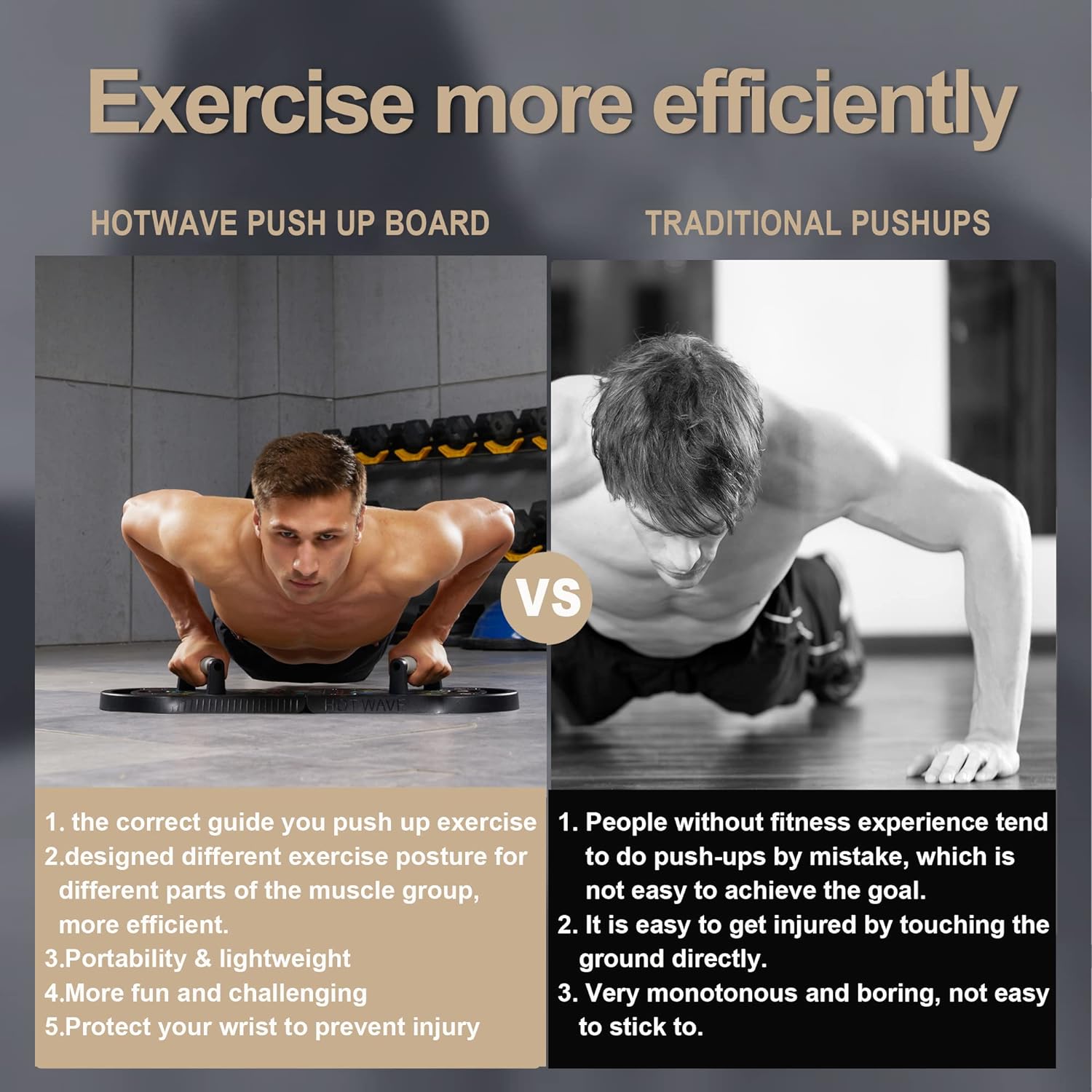 Hotwave Foldable Push-Up Board - Hình 4