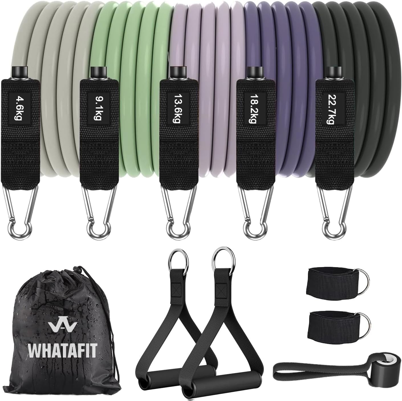 WHATAFIT Resistance Bands Set - Hình 30